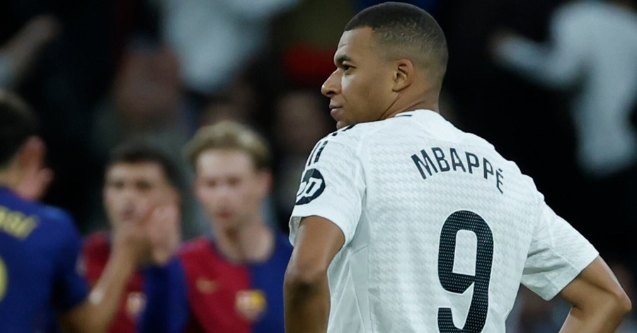 Mbappe, Kylian Mbappe, Real Madrid thua Barcelona 0-4